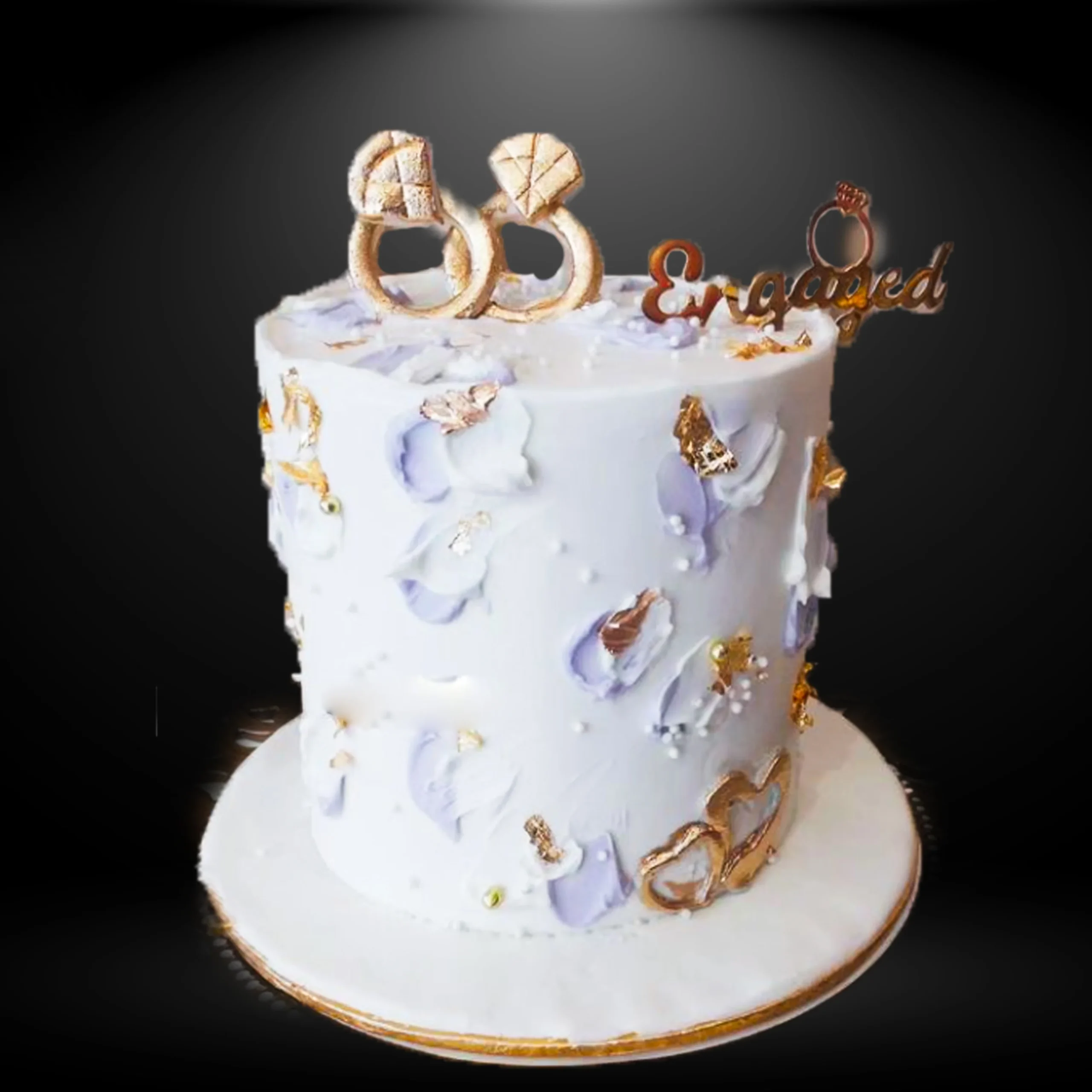 engagement cake