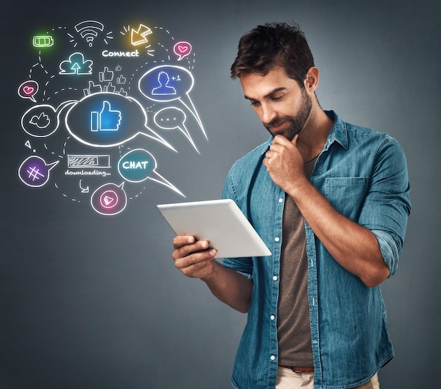man-icon-tablet-as-thinking-social-media-digital-marketing-by-seo-contact-software-app-male-copywriter-touch-screen-idea-online-ecom