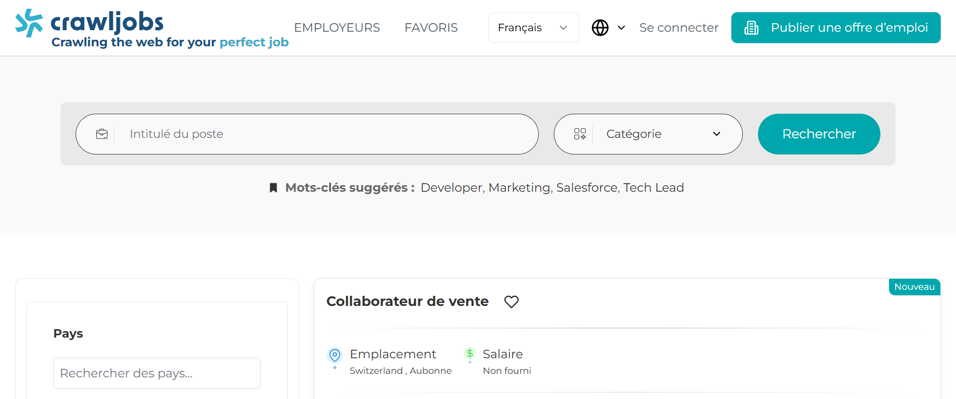 offre d'emploi suisse
