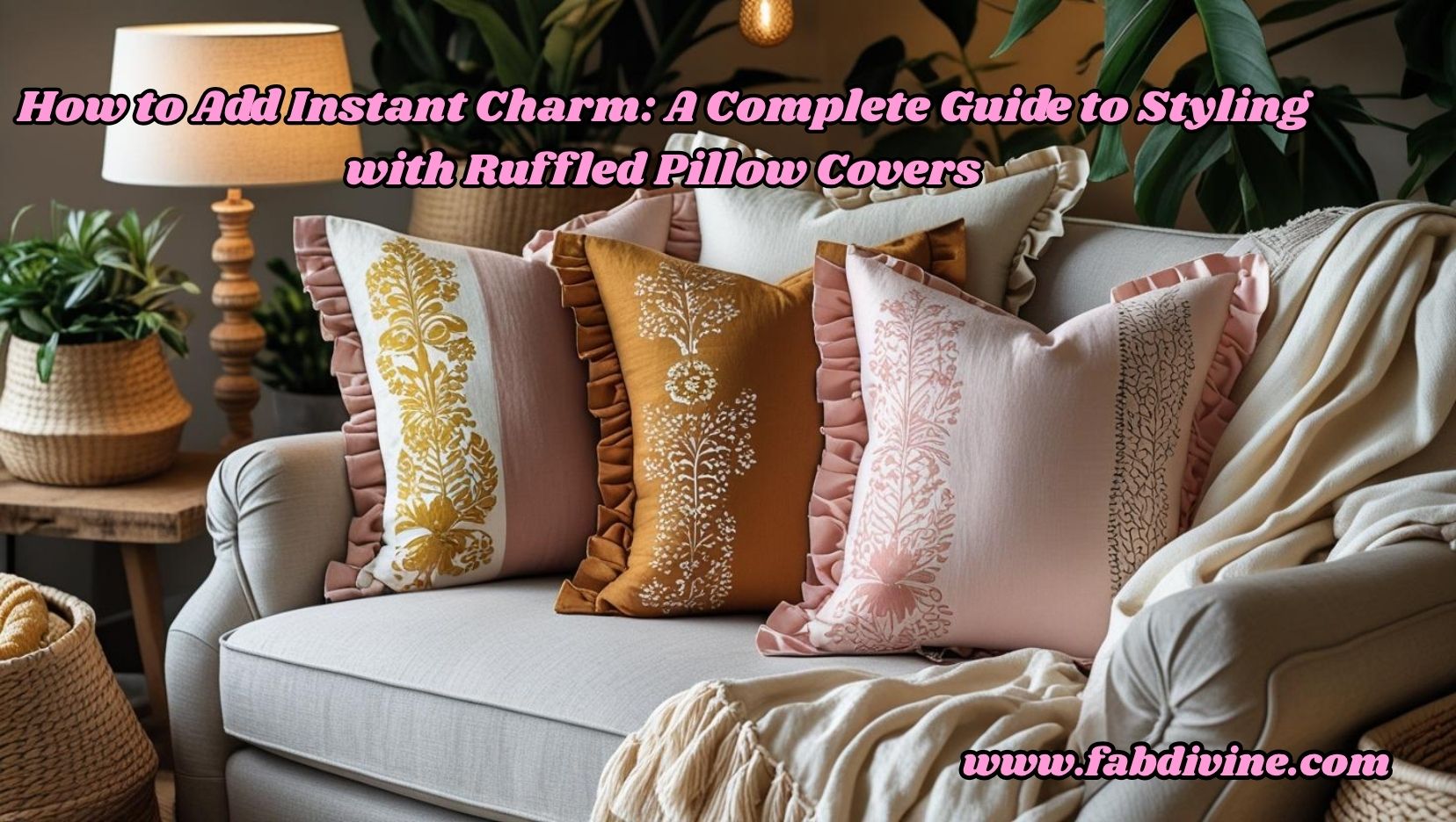 How to Add Instant Charm A Complete Guide to Styling with Ruffled Pillow Covers