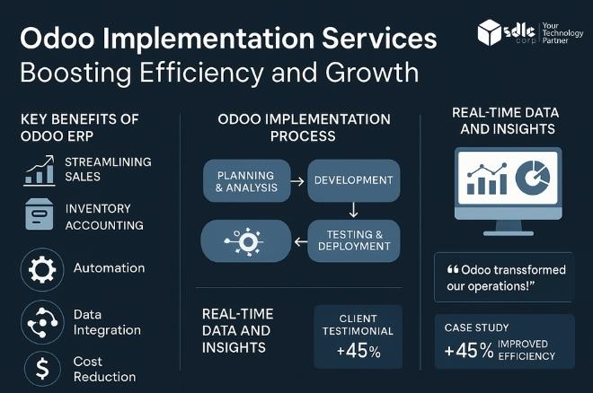 Odoo Implementation Services Boosting  Efficiency and Growth