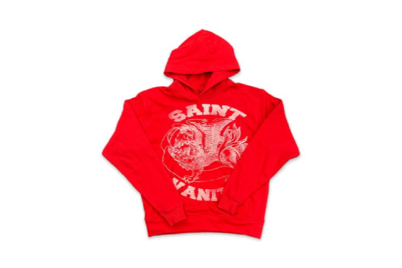Saint-Vanity-Logo-Hoodie-Red-White