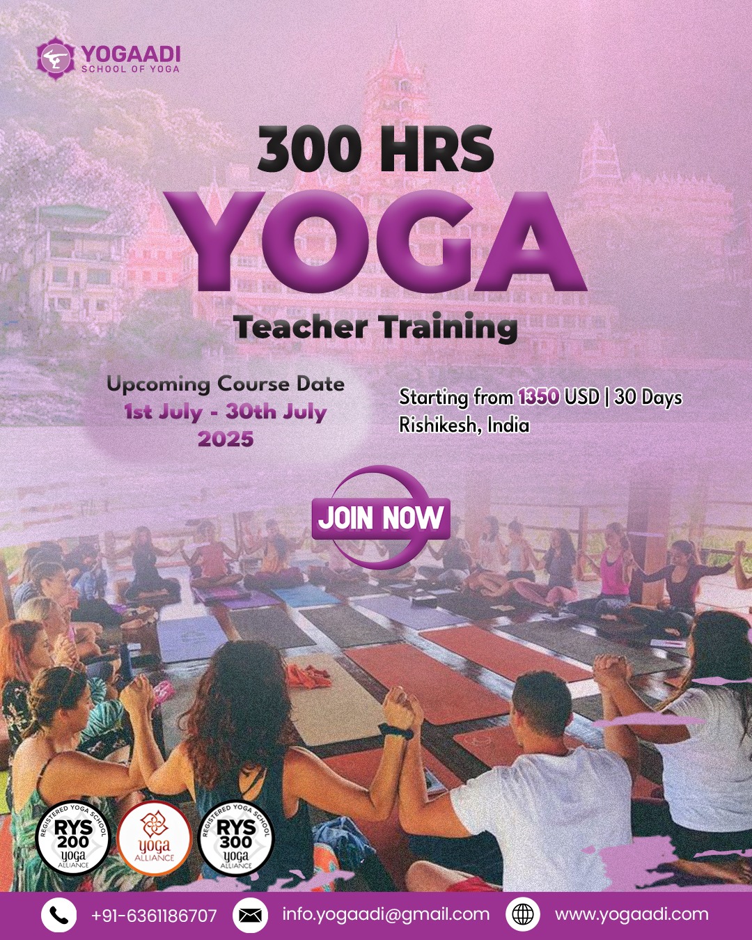 Best 300 Hour Yoga Teacher Training in Rishikesh