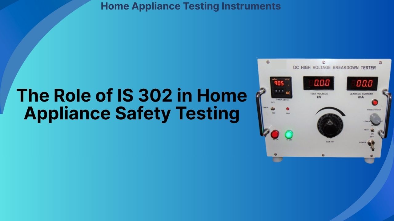 How Leading Home Appliance Testing Instruments Manufacturers Ensure IS 302 Compliance (6)