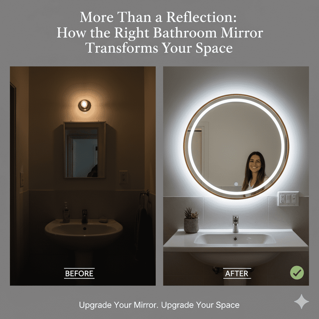 More Than a Reflection How the Right Bathroom Mirror Transforms Your Space