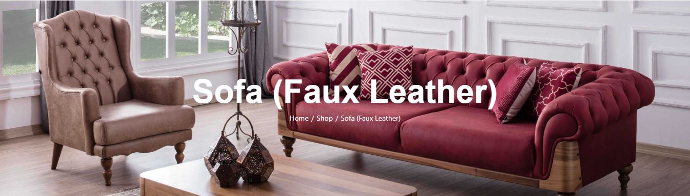 Faux Leather Sofa Sets