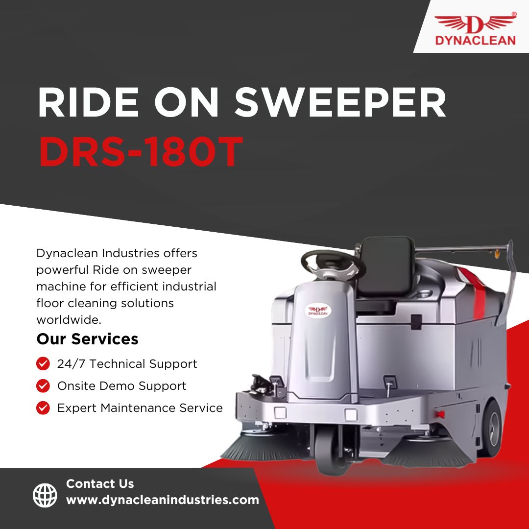 Ride on sweeper machine 180 T (1)