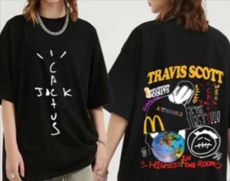 Travis Scott Cactus Jack World Graphic Tee – Black Edition