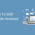 give me a blog image for_ tools to add google reviews, keep it professional and simple, add the keyword on a background_ tools to add google reviews
