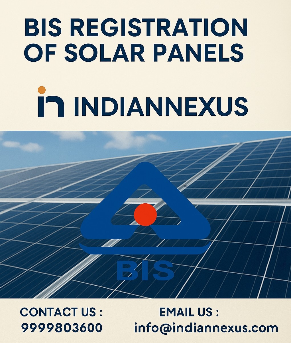 BIS Registration of Solar Panels