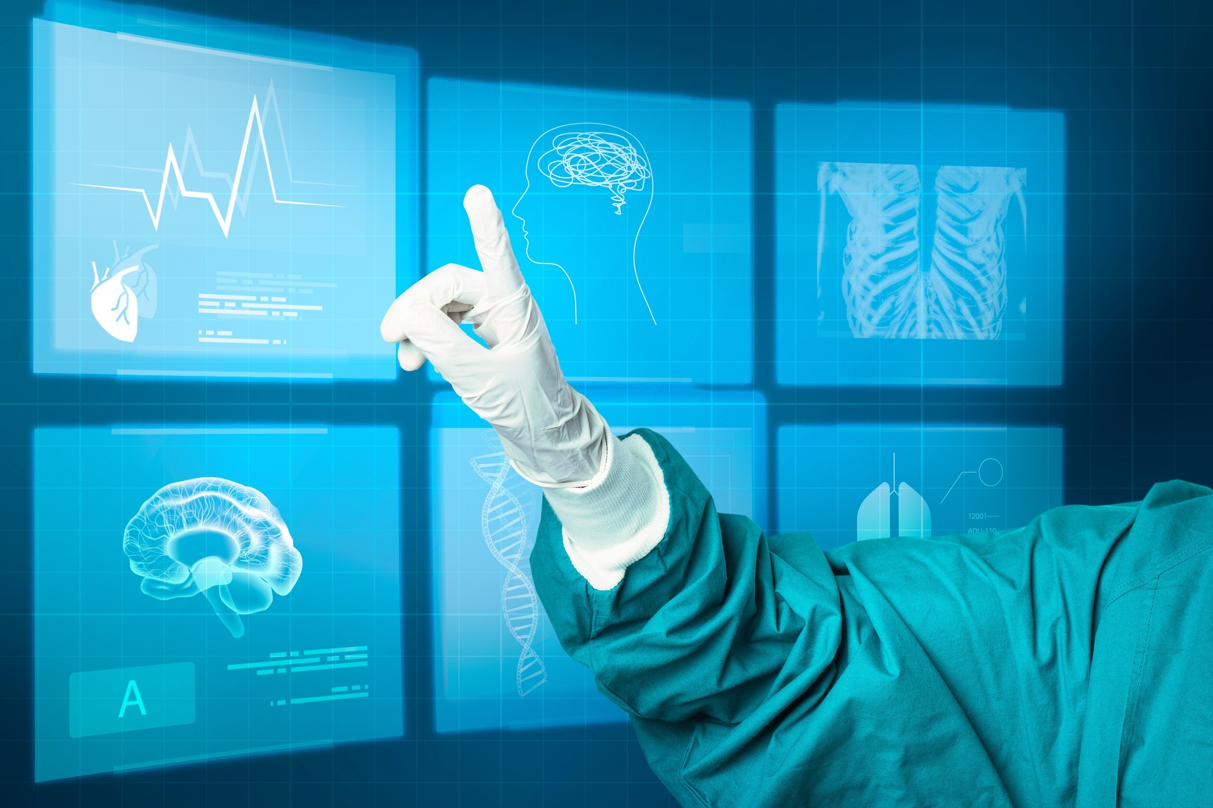 u4855-hand-medical-glove-pointing-virtual-screen-medical-technology-1